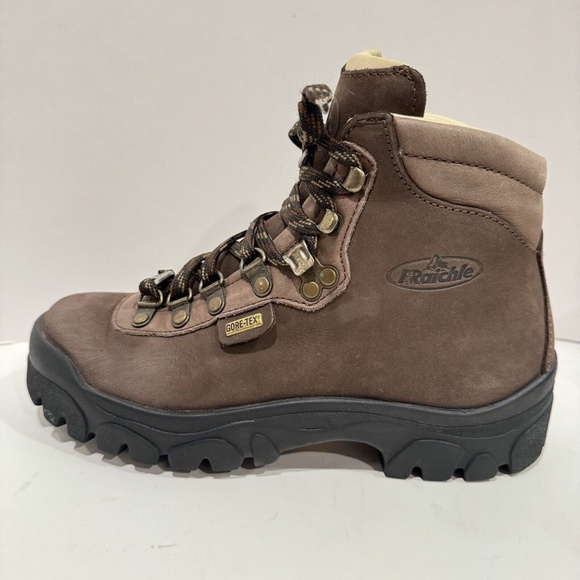 Raichle of Switzerland Mammut Gore-Tex Brown Leather Trail Hiking Boots Sz 6 EUC - Picture 6 of 15